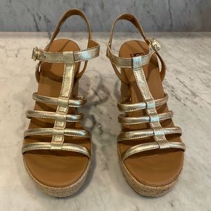 Women’s Ugg Cressida Wedge Espadrillas in Gold Size 9